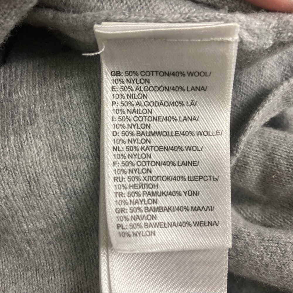 Men's Sweater The North Face Pullover California Heritage Gray Sz S Quarter Zip - Picture 16 of 16